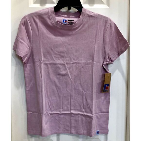 RUSSELL ATHLETIC - NWT-L Sz S Bundle of 4 Women's Short-Sleeve Tees/Muted Colors - Picture 7 of 14